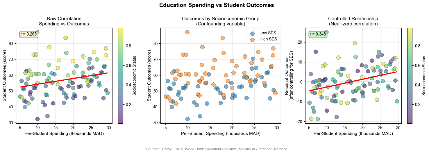 Education Spending vs Student Outcomes
